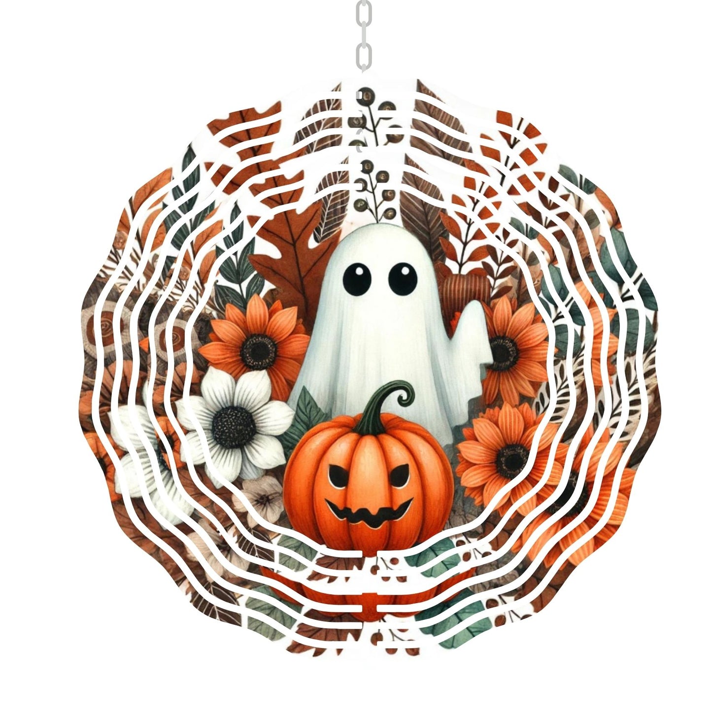 Fall Ghost Wind Spinner