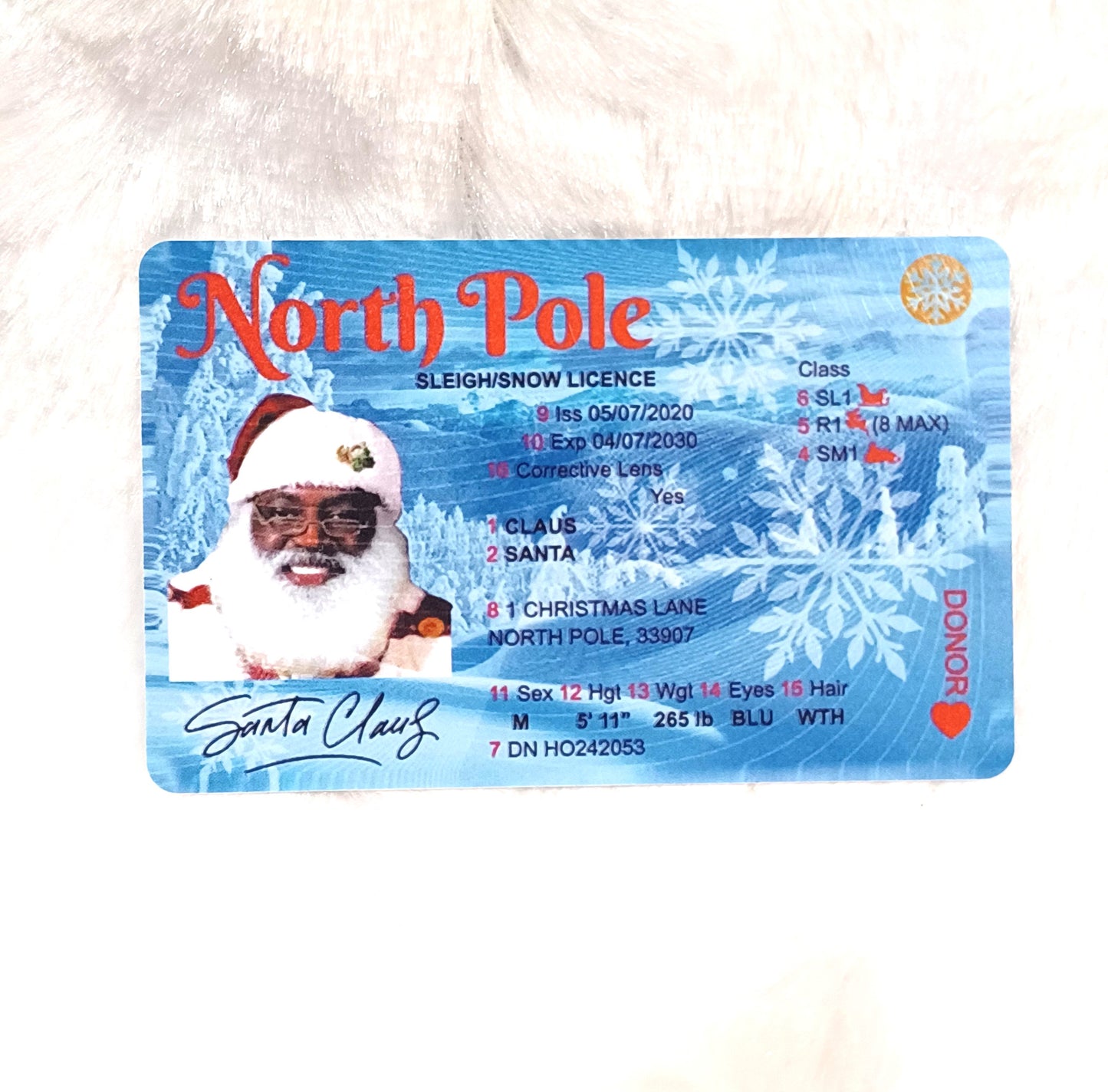 African American Santa License