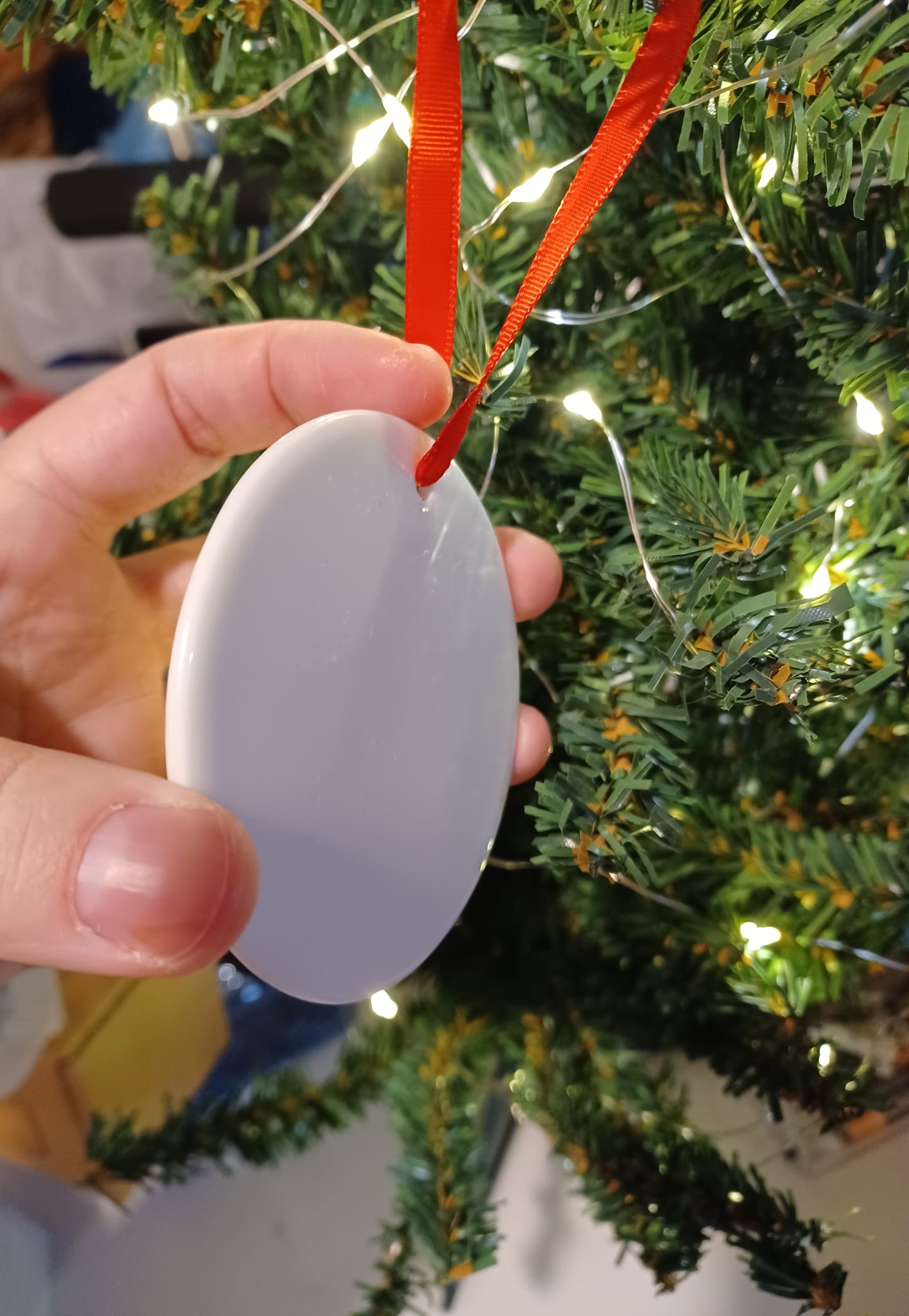 3D Santa Coming Down the Chimney Christmas Ornament