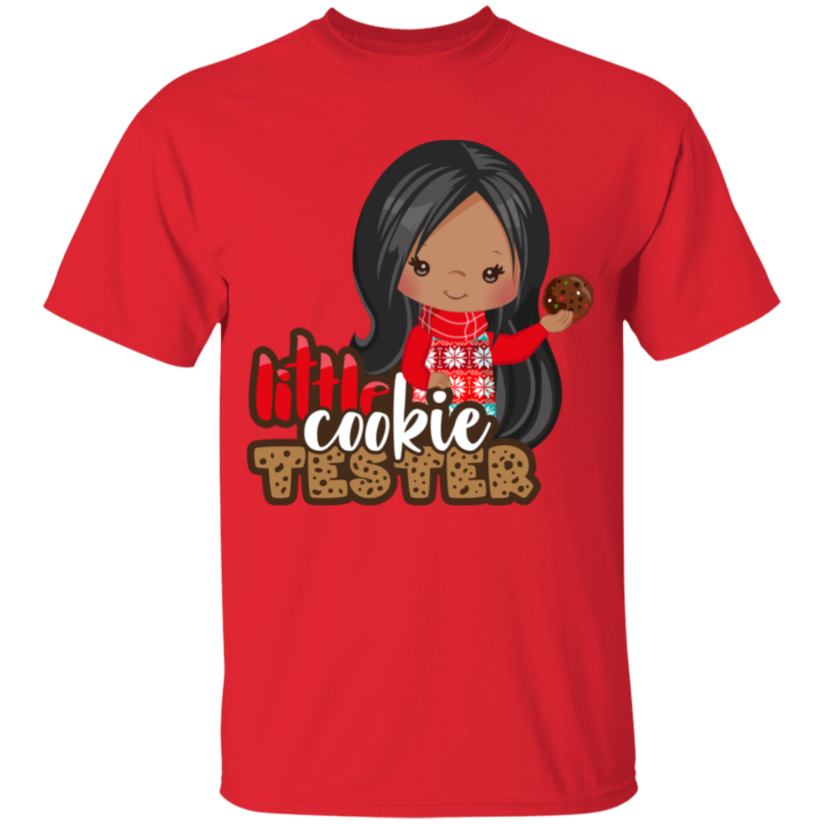 Little Cookie Tester Girl Cotton T-Shirt