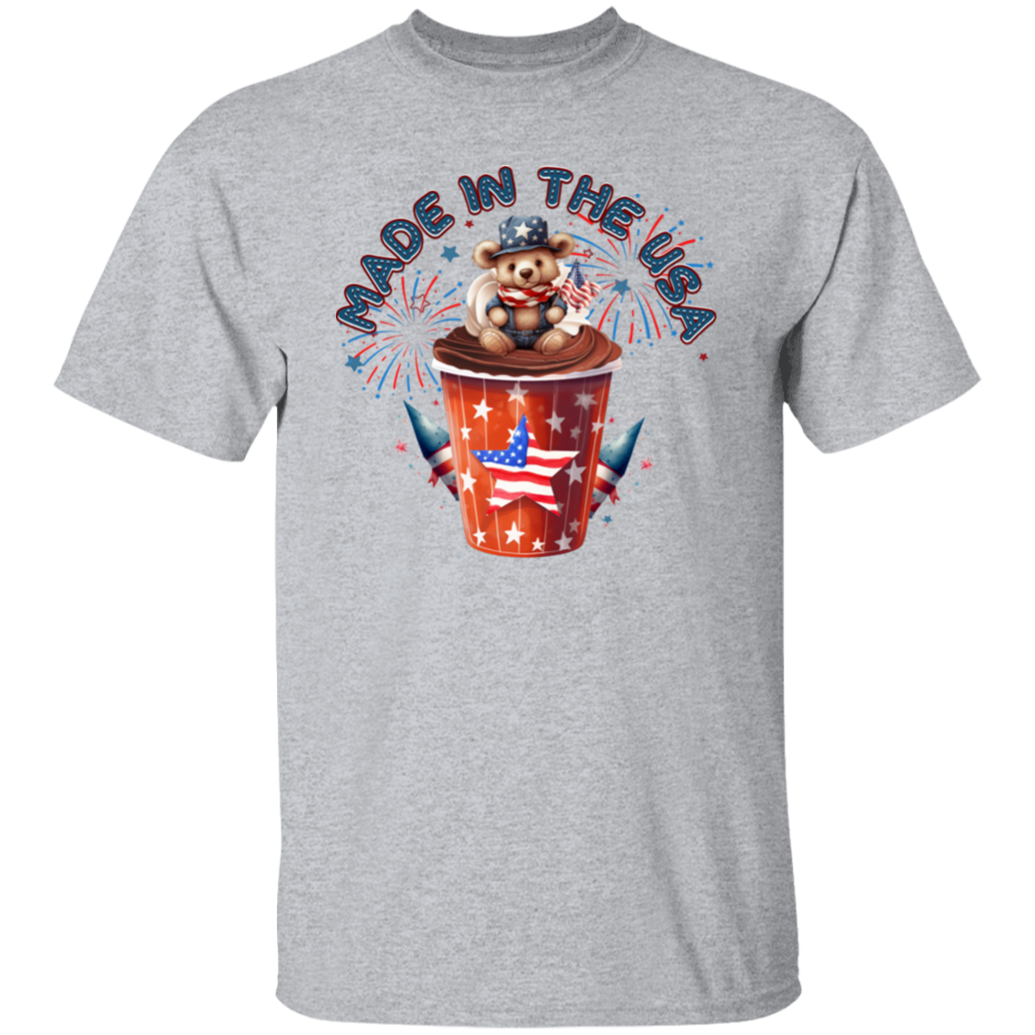 Made in the USA Teddy Bear T-Shirt