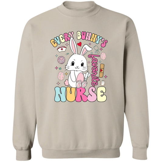 Every Bunny's Favorite Nurse Crewneck Pullover Sweatshirt