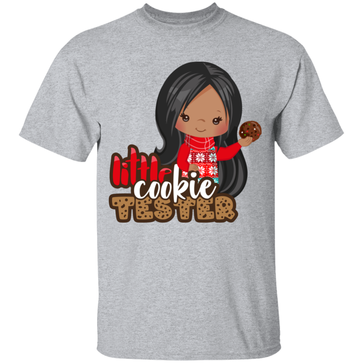 Little Cookie Tester Girl Cotton T-Shirt