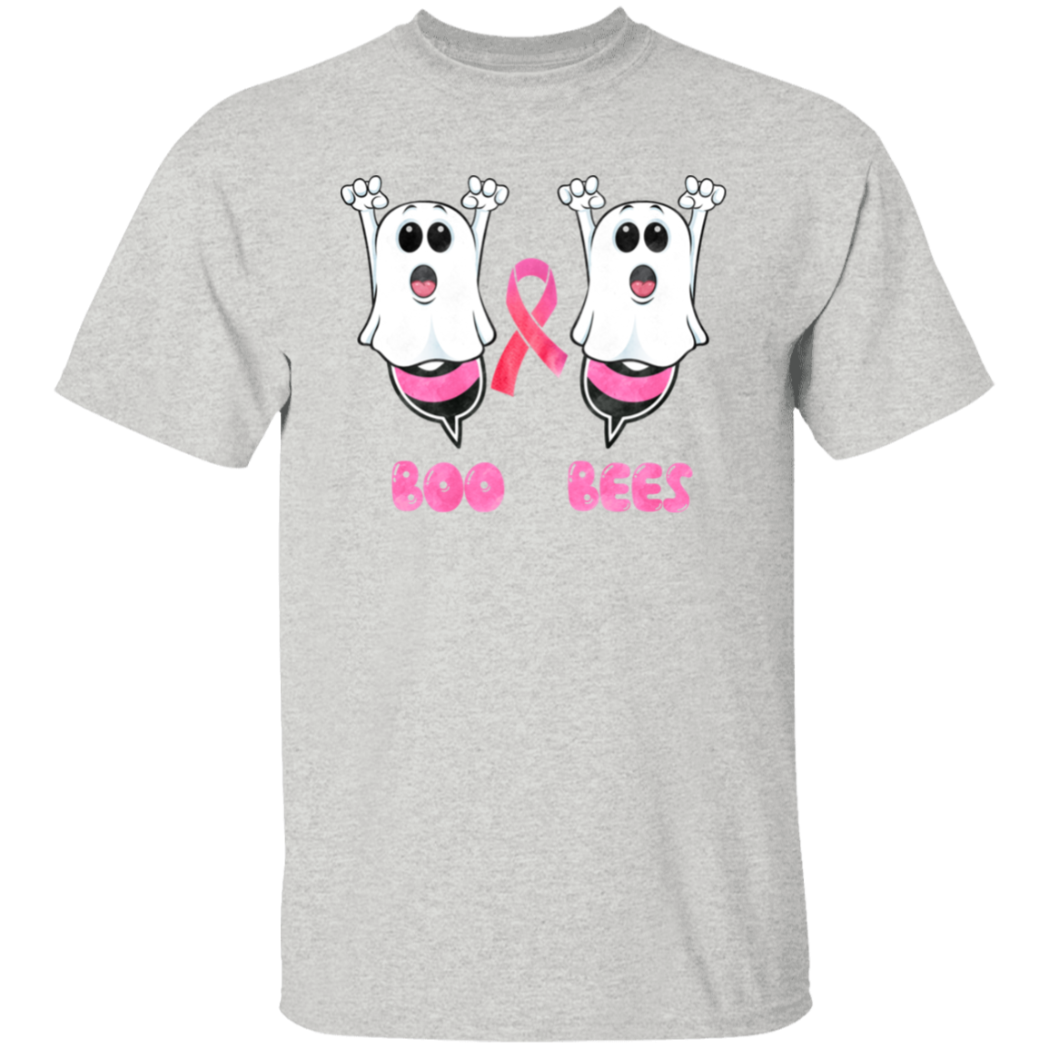 Boo Bees Breast Cancer Awareness T-Shirt