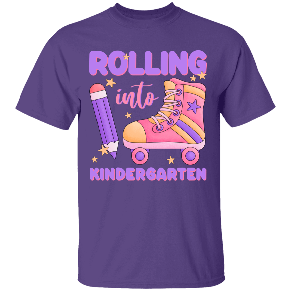 Rolling Into Kindergarten Youth Cotton T-Shirt