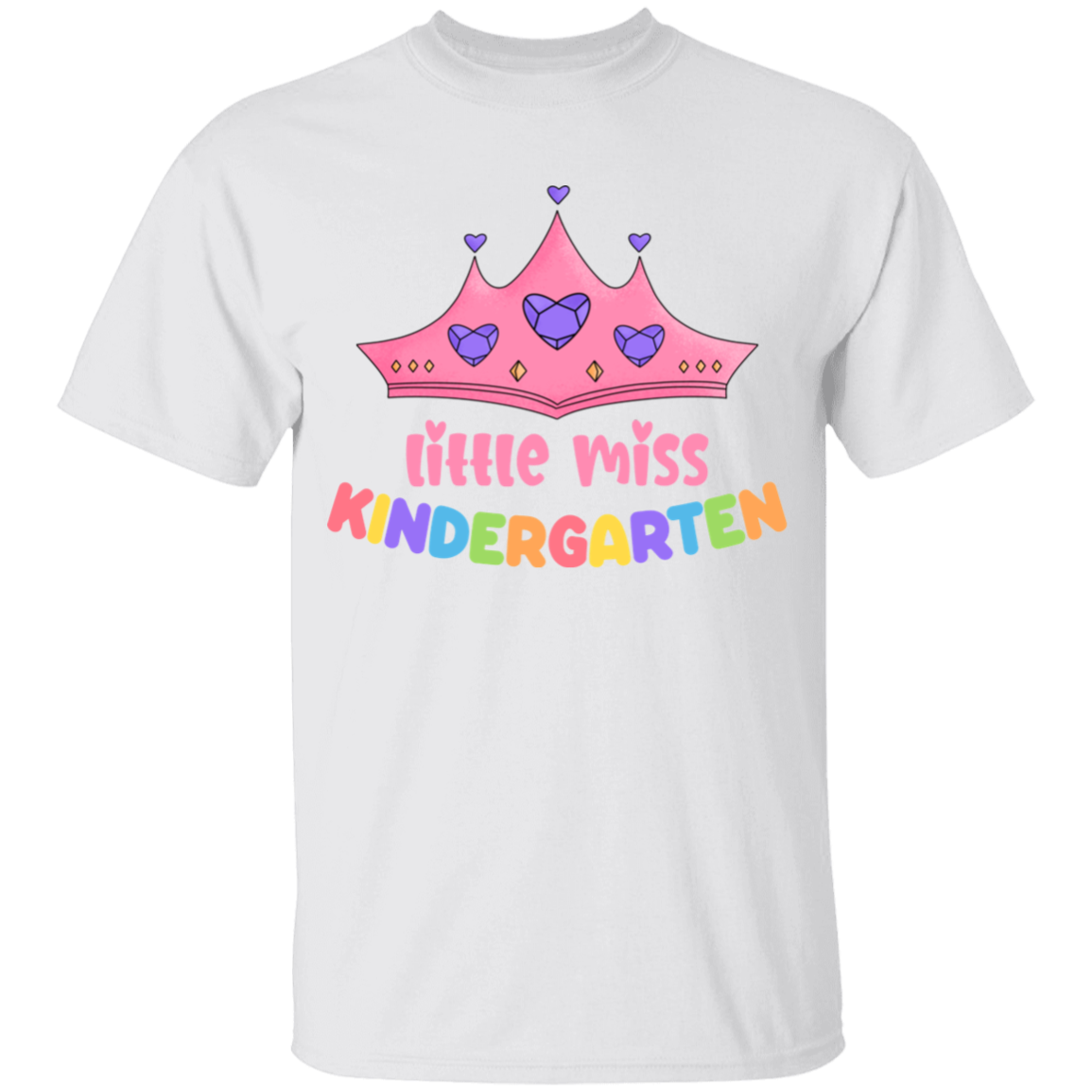 Little Miss Kindergarten Princess Youth Cotton T-Shirt