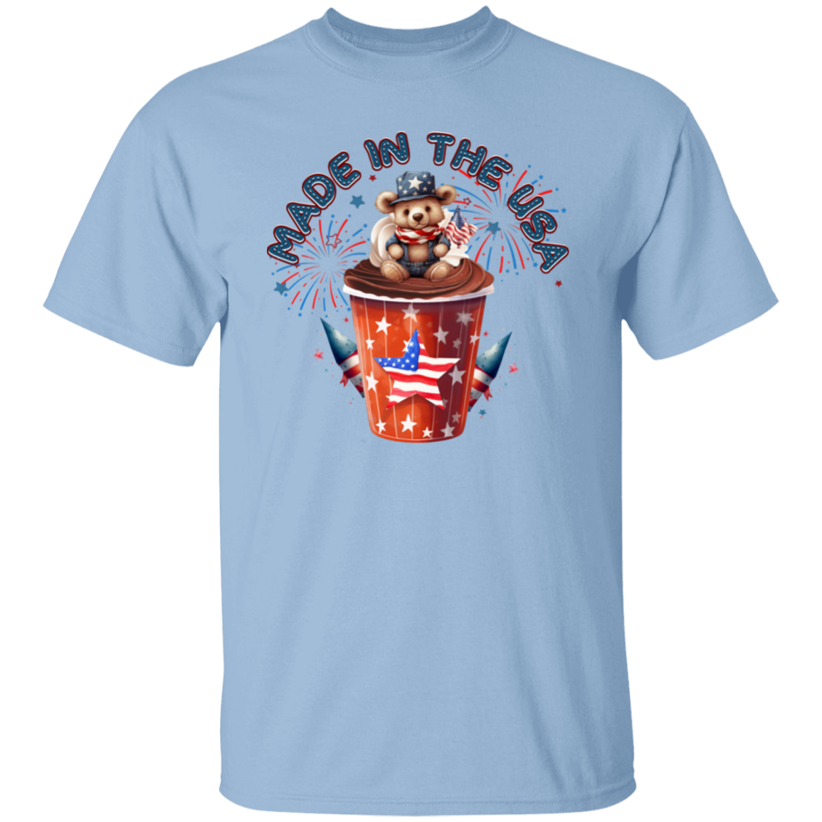 Made in the USA Teddy Bear T-Shirt