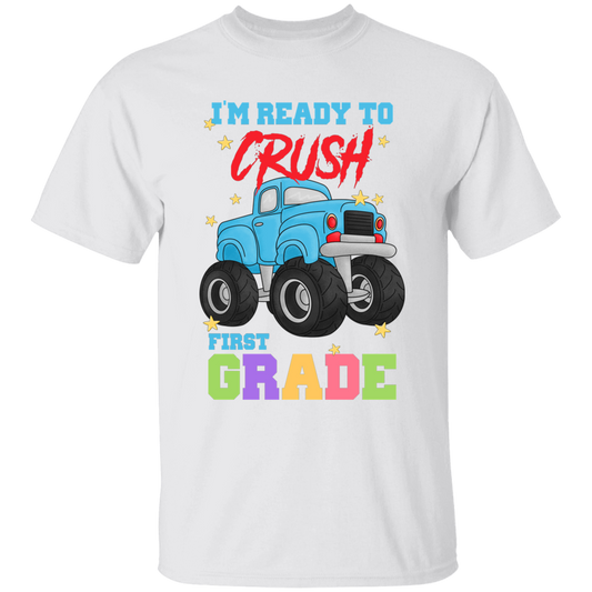 Crush First Grade Truck Youth Cotton T-Shirt