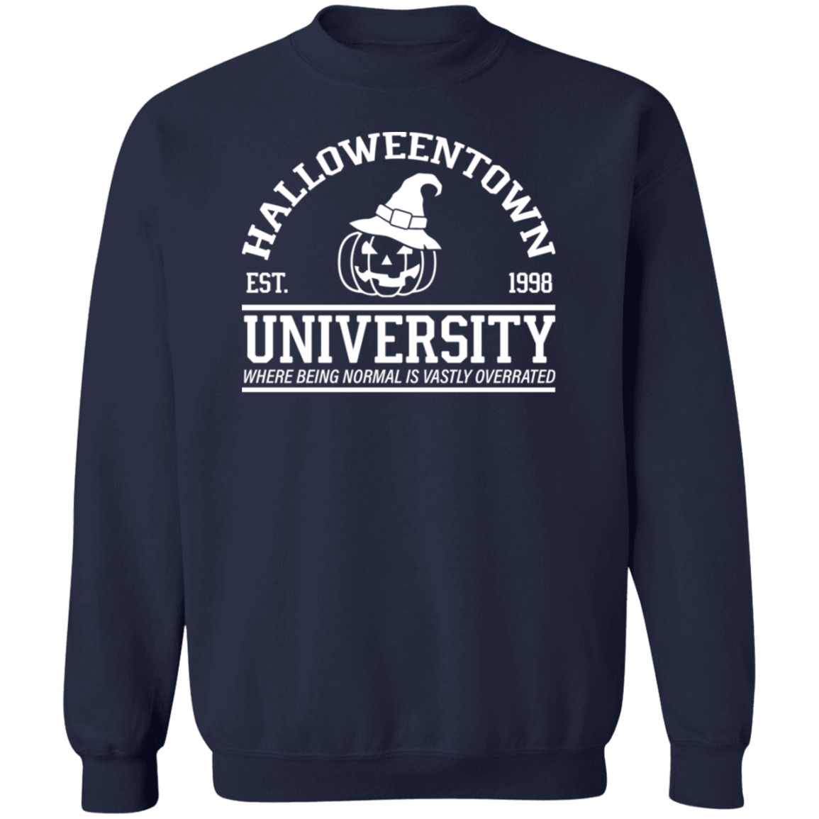 Halloween Town University Crewneck Pullover Sweatshirt