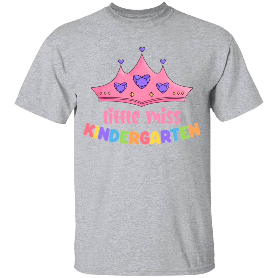 Little Miss Kindergarten Princess Youth Cotton T-Shirt
