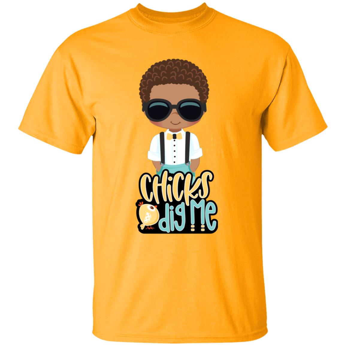 Chicks Dig Me Easter Youth 5.3 oz 100% Cotton T-Shirt