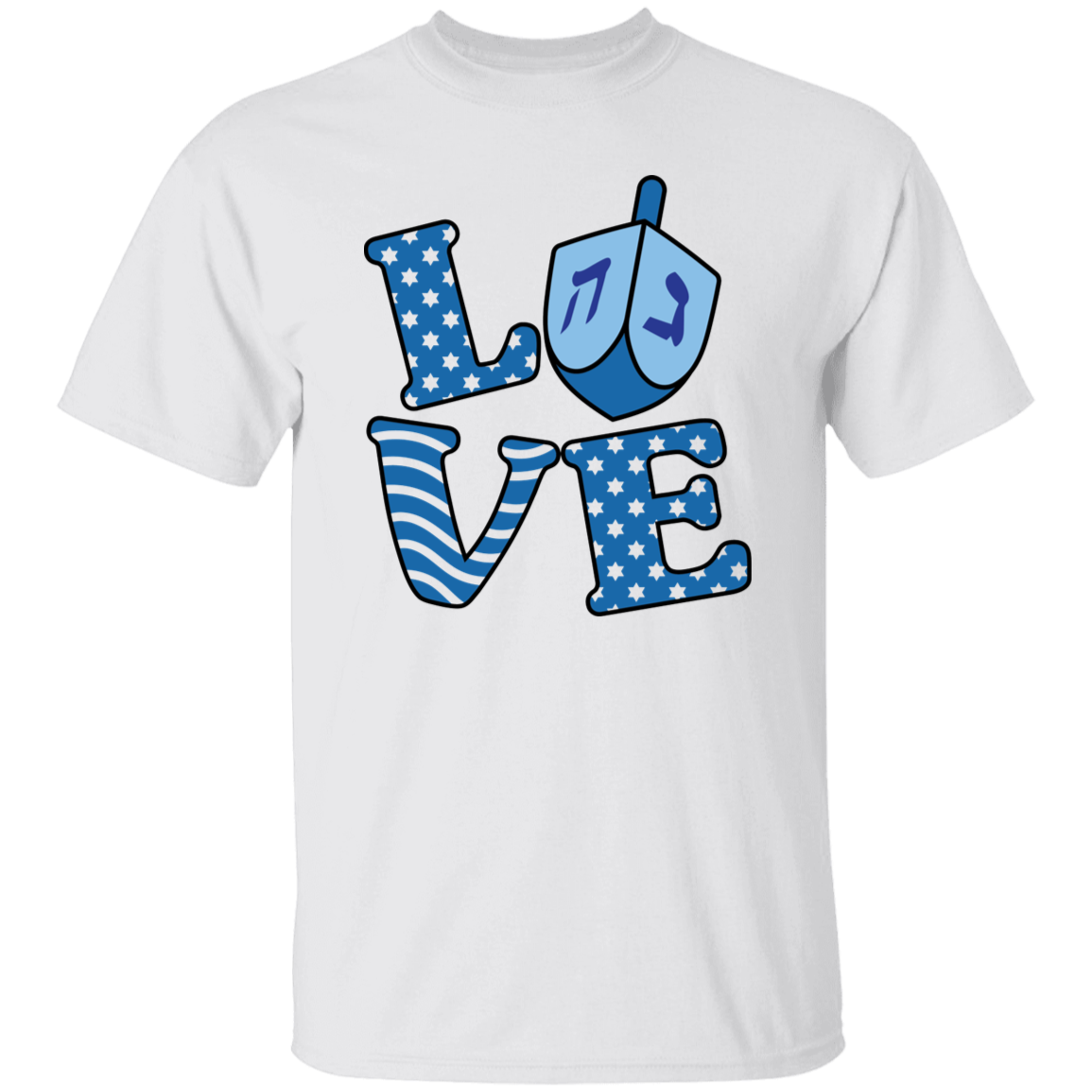 LOVE Hannukah 5.3 oz. T-Shirt