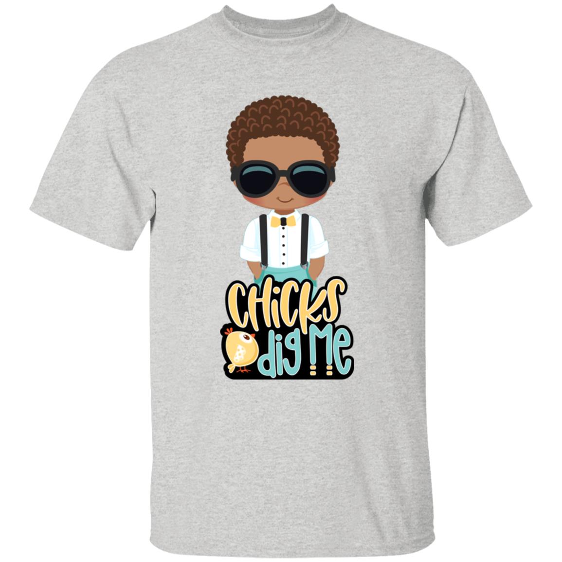 Chicks Dig Me Easter Youth 5.3 oz 100% Cotton T-Shirt