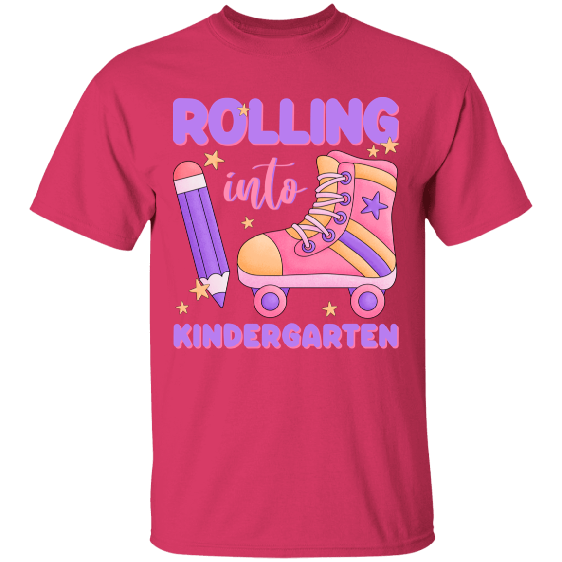 Rolling Into Kindergarten Youth Cotton T-Shirt