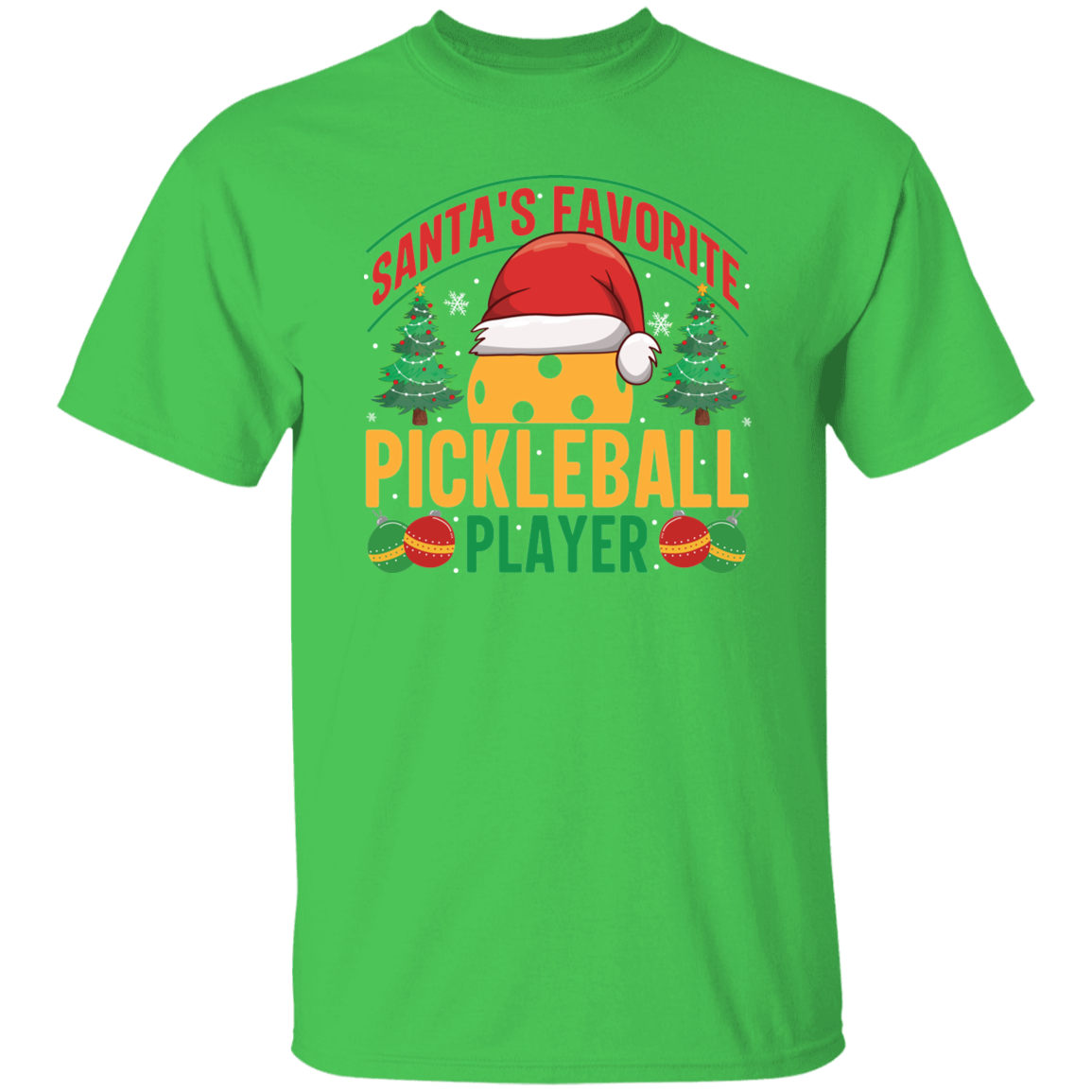Santa's Favorite Pickleball Player T-Shirt