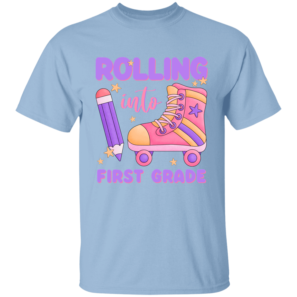 Rolling Into First Grade Youth Cotton T-Shirt