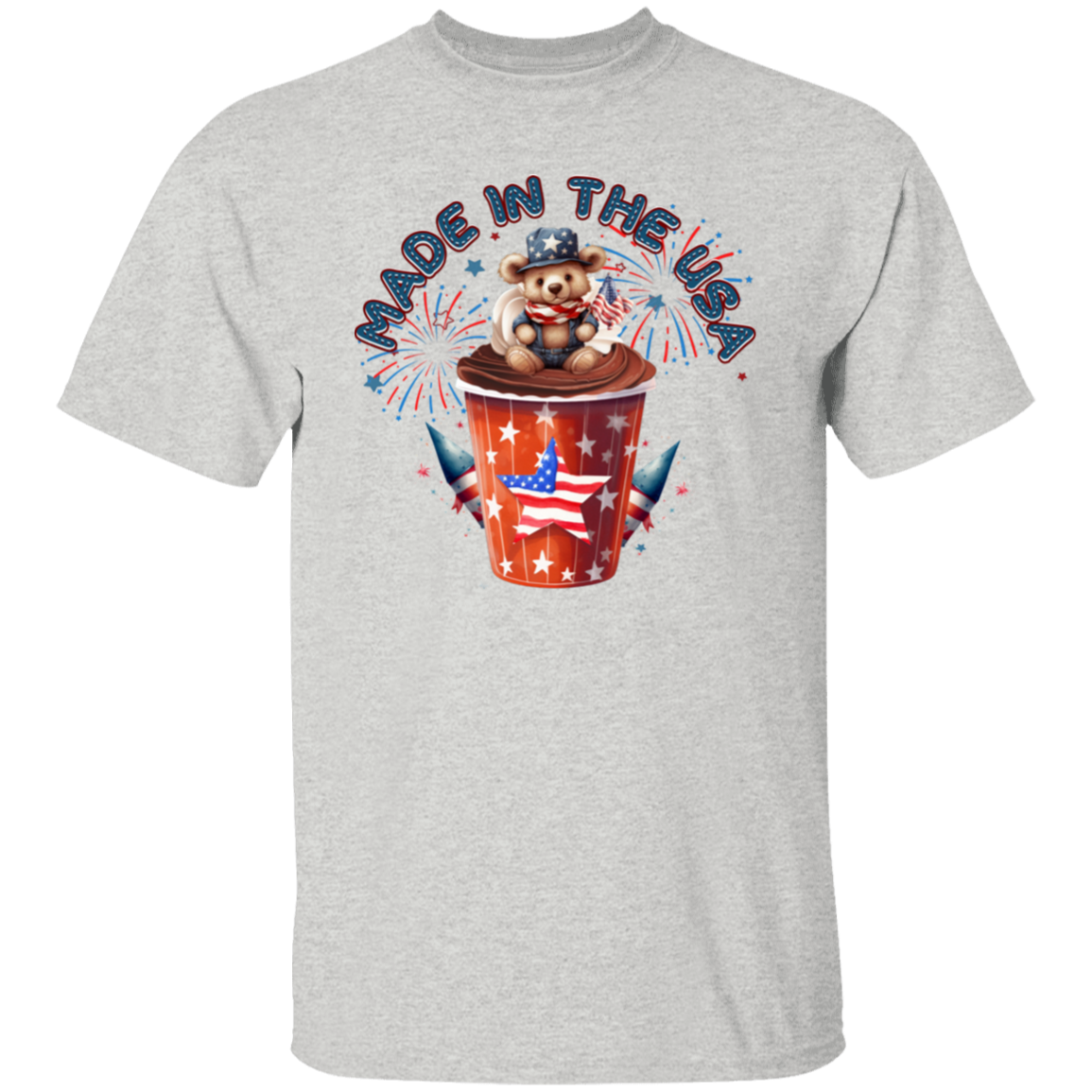 Made in the USA Teddy Bear T-Shirt