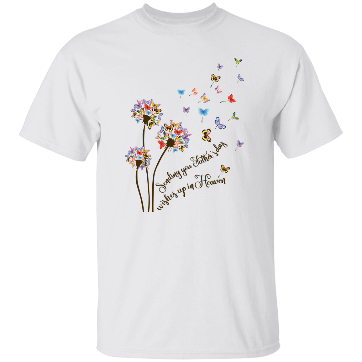 Father's Day In Heaven Memorial T-Shirt