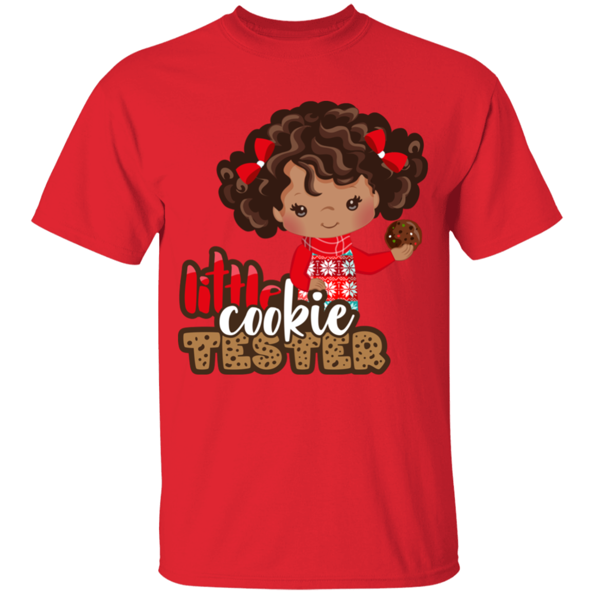 Little Cookie Tester Girl Cotton T-Shirt