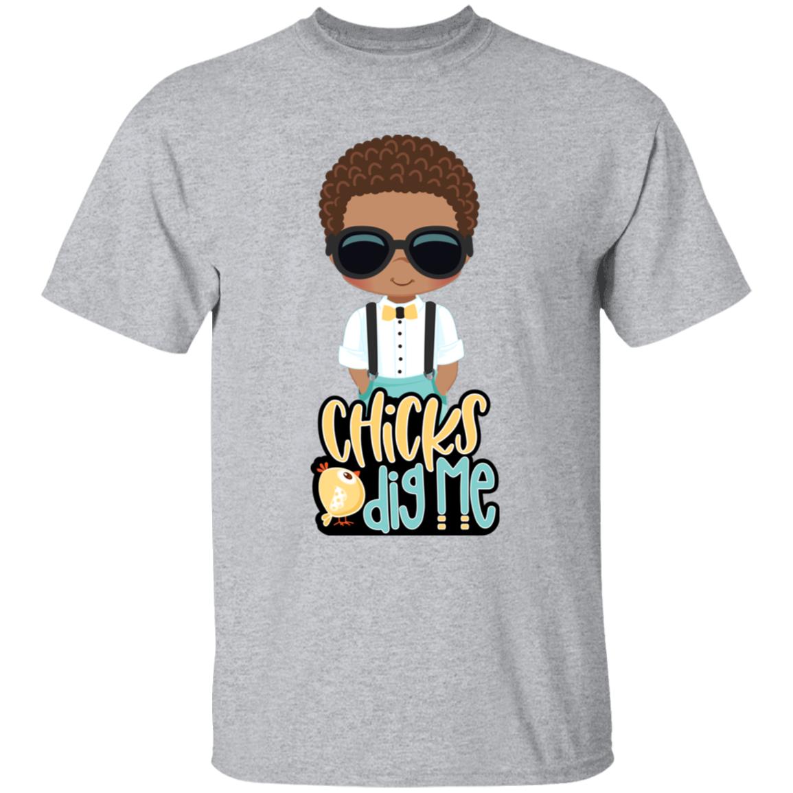 Chicks Dig Me Easter Youth 5.3 oz 100% Cotton T-Shirt