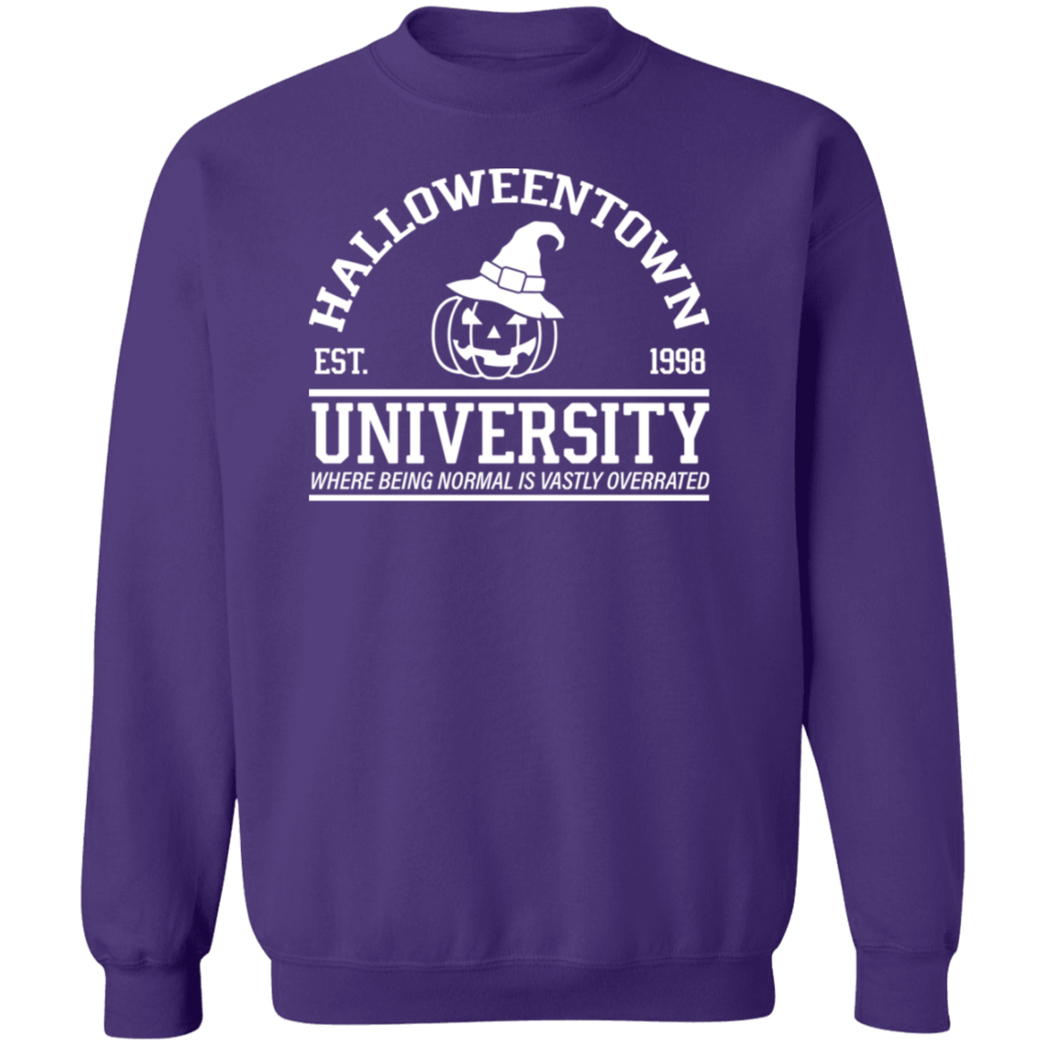 Halloween Town University Crewneck Pullover Sweatshirt