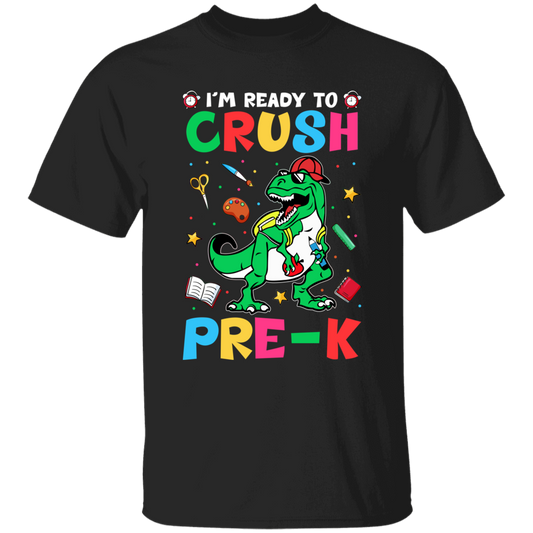 I'm Ready to Crush Pre K Dinosaur Youth Cotton T-Shirt