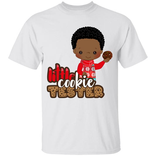 Little Cookie Tester African American Boy100% Cotton T-Shirt