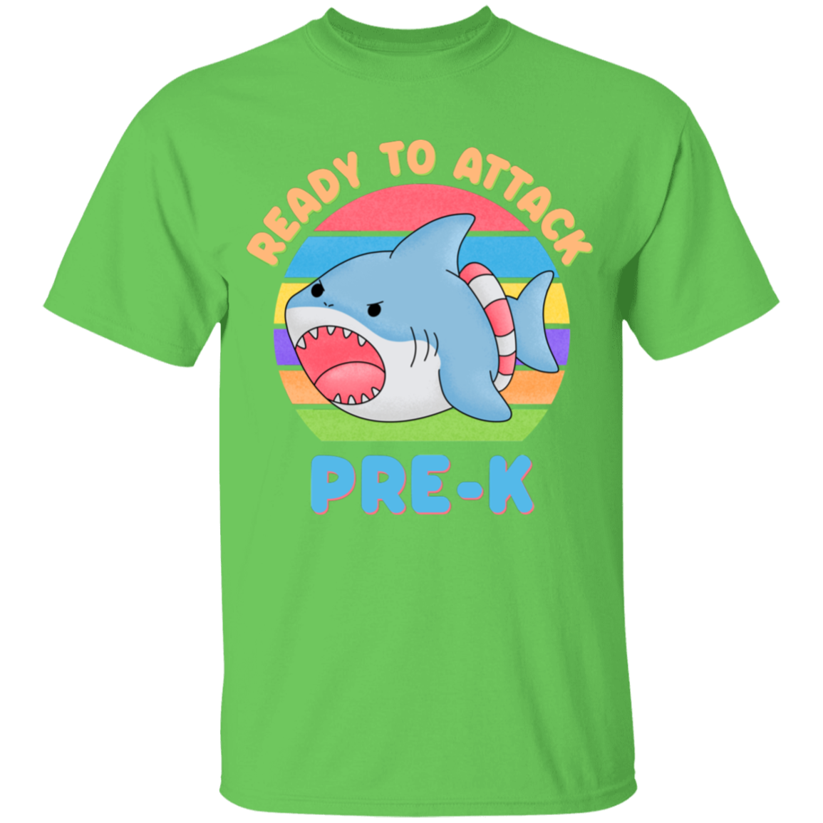 Ready to Attack PreK Shark Youth Cotton T-Shirt