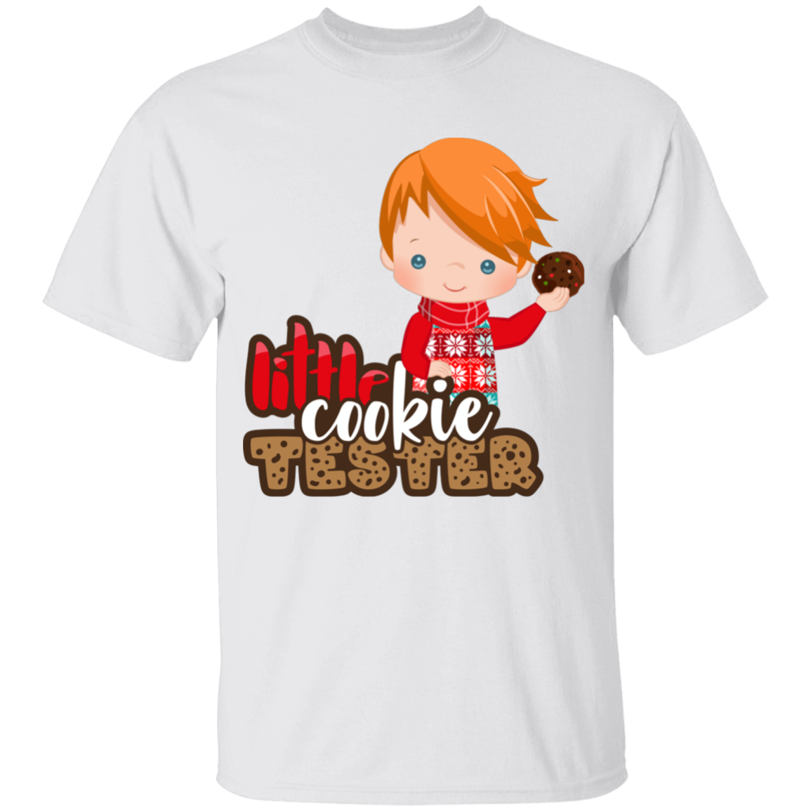 Little Cookie Tester Red Hair Boy 100% Cotton T-Shirt