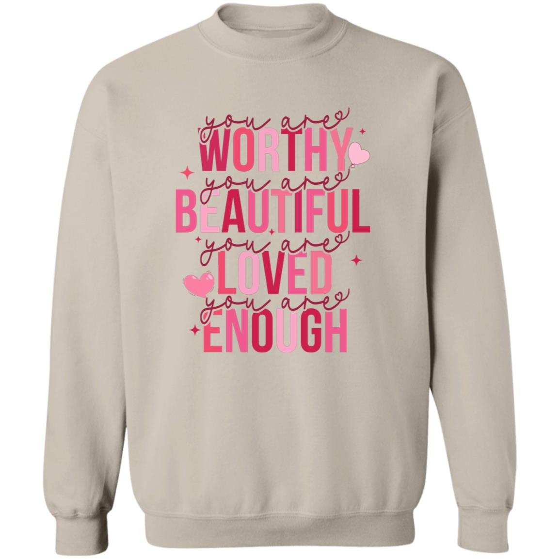 You are Worthy.... Crewneck Pullover Sweatshirt
