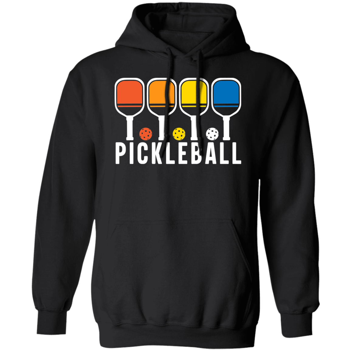 Pickleball Rainbows Pullover Hoodie