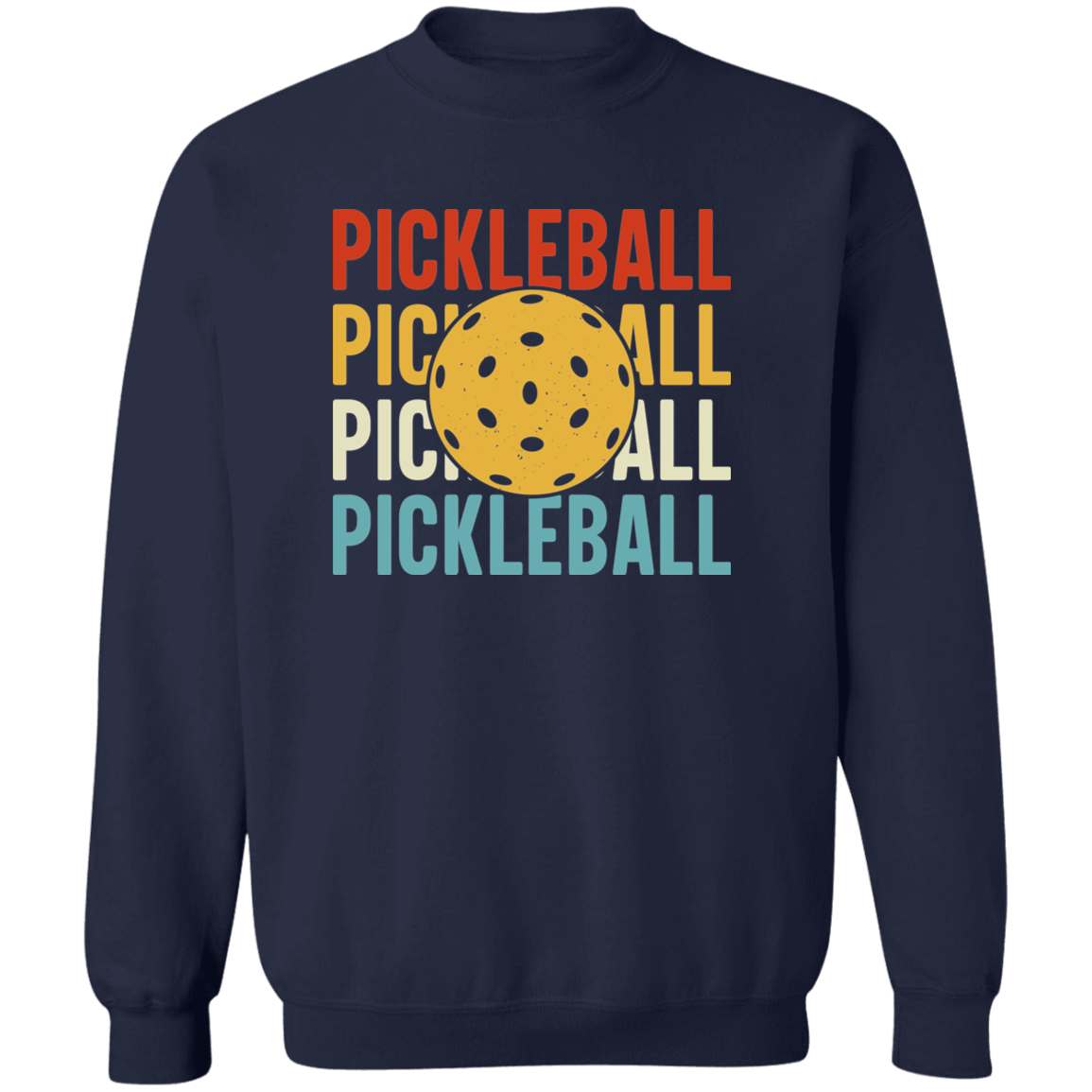 Pickleball Crewneck Pullover Sweatshirt