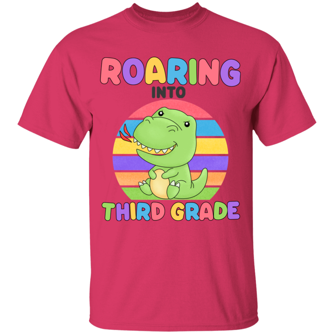 Roaring Into Third Grade Youth  Cotton T-Shirt
