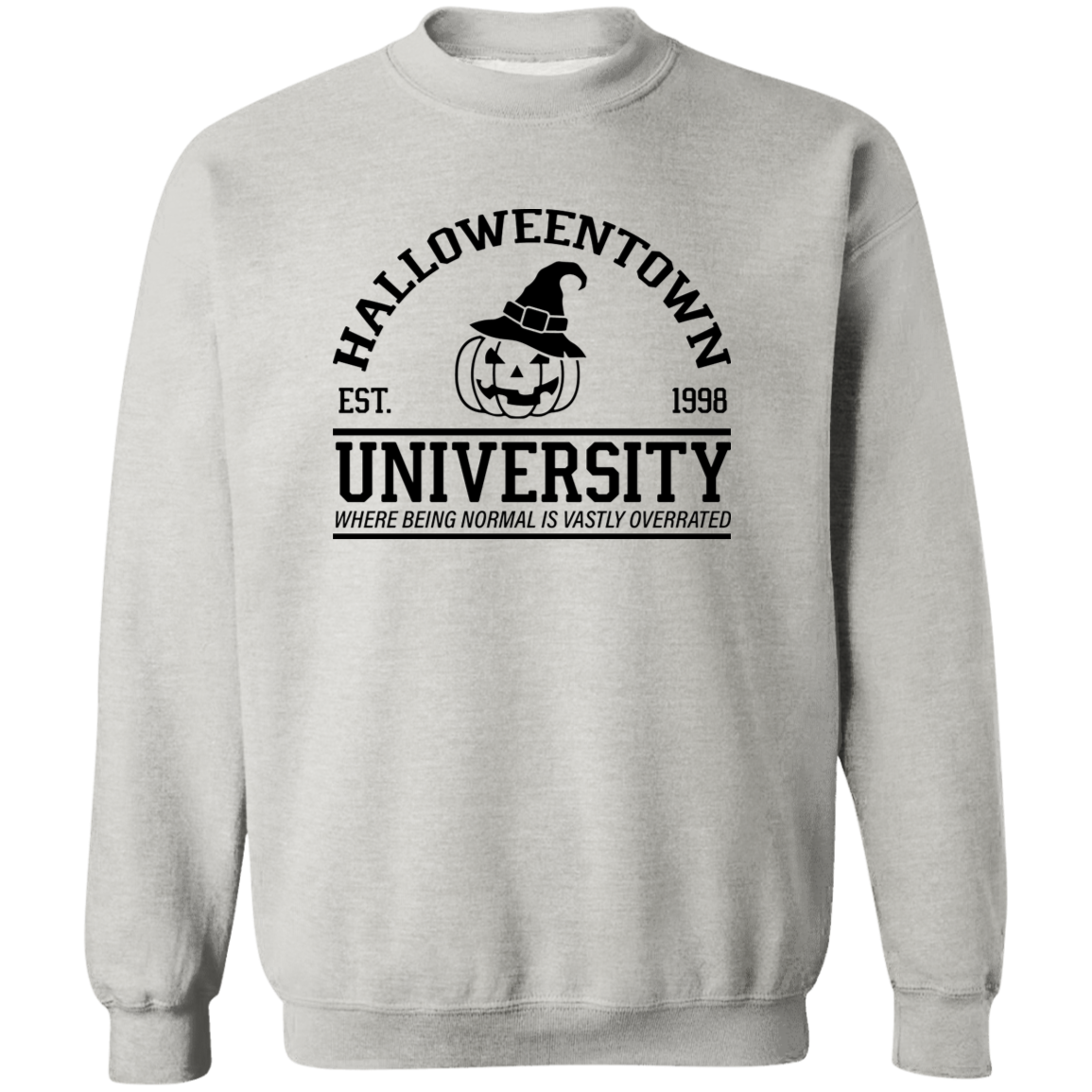 Halloween Town University Crewneck Pullover Sweatshirt