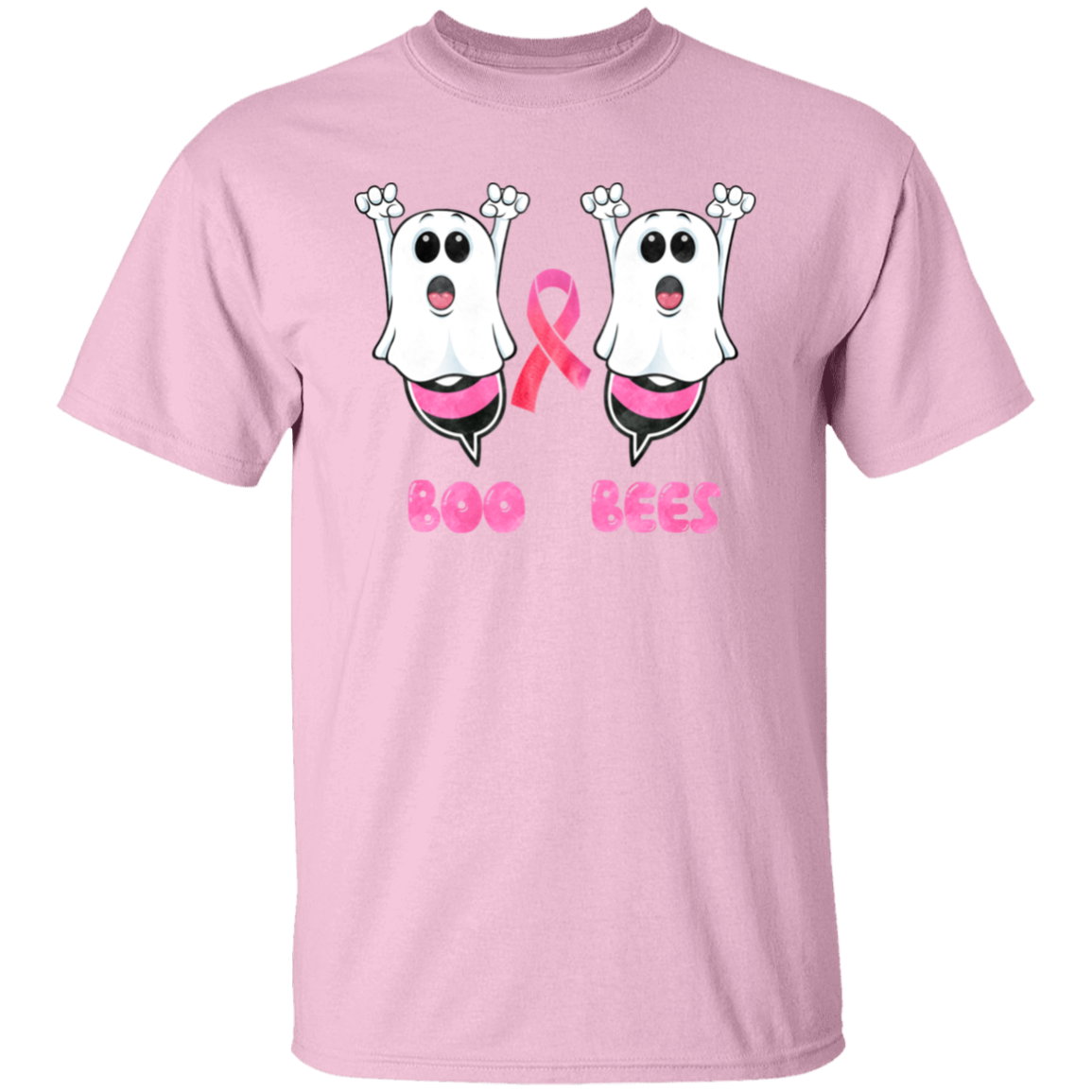 Boo Bees Breast Cancer Awareness T-Shirt