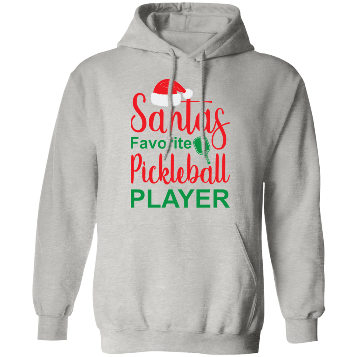 Santa's Favorite Pickleball Player Pullover Hoodie