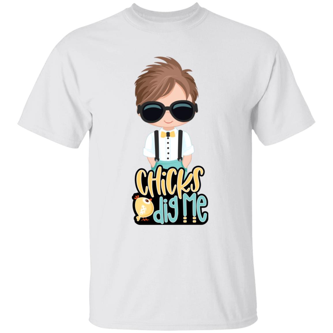 Chicks Dig Me Easter Youth 5.3 oz 100% Cotton T-Shirt