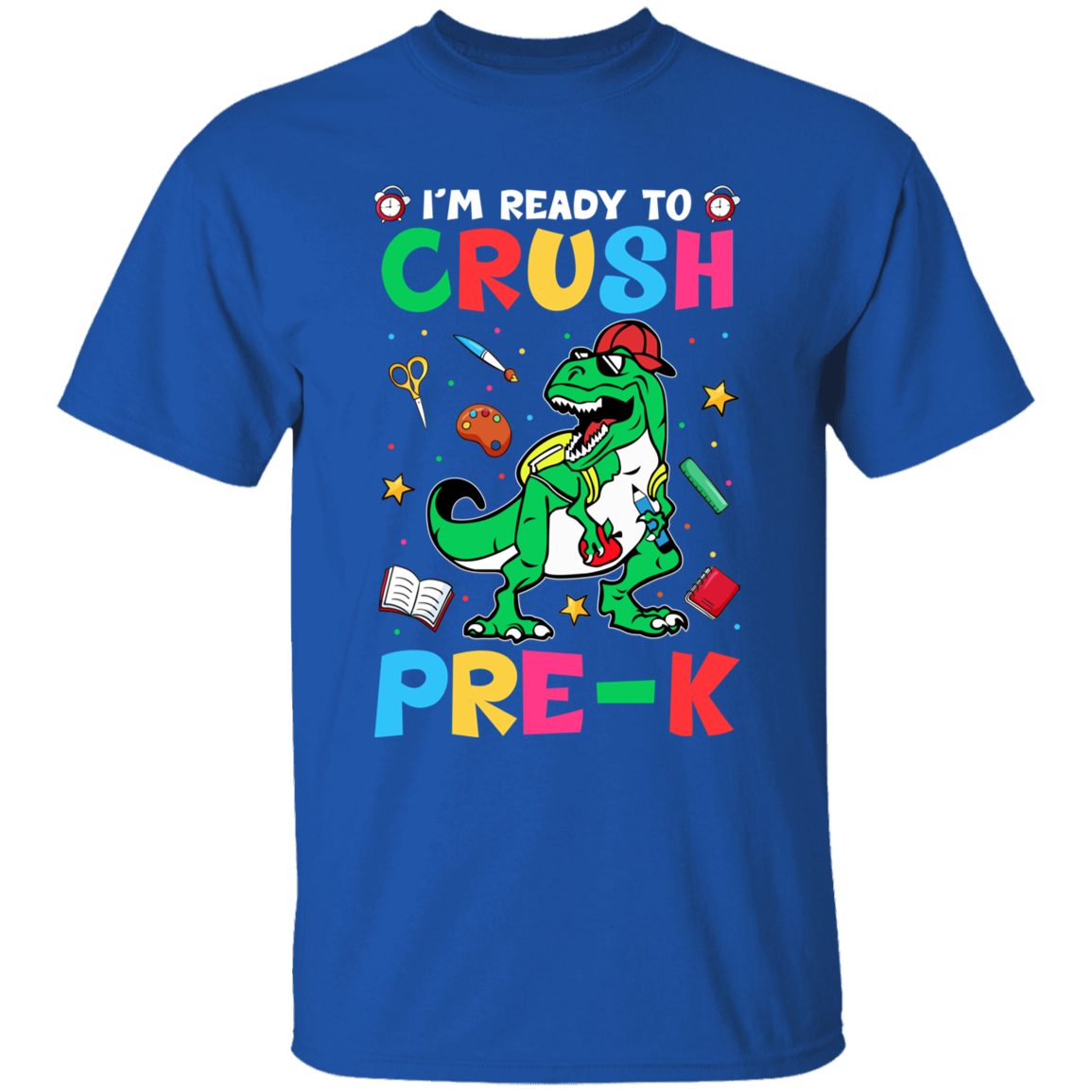 I'm Ready to Crush Pre K Dinosaur Youth Cotton T-Shirt