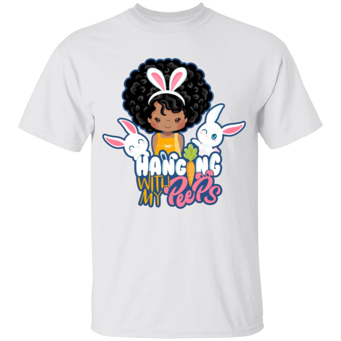 Hanging With My Peeps Youth 5.3 oz 100% Cotton T-Shirt
