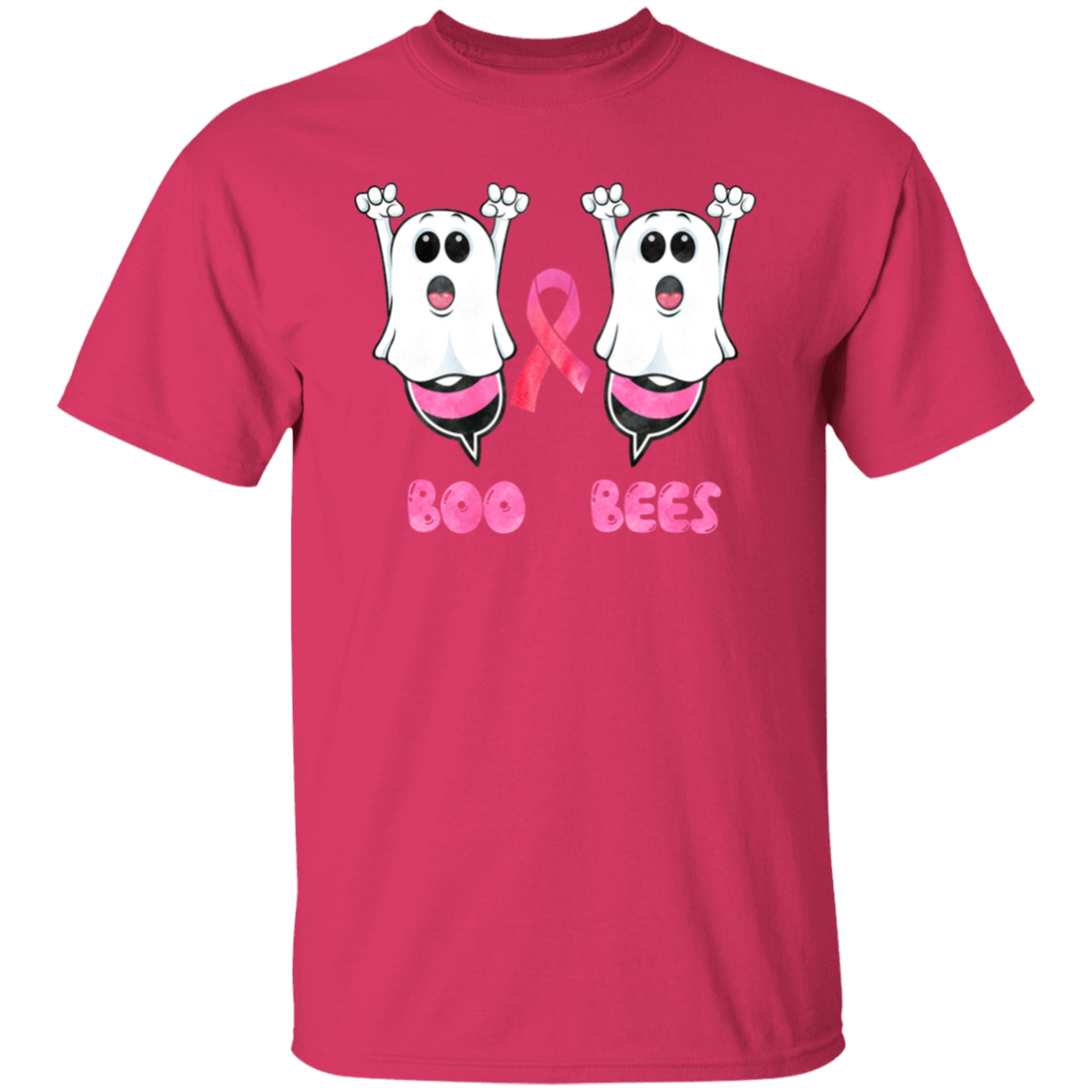 Boo Bees Breast Cancer Awareness T-Shirt
