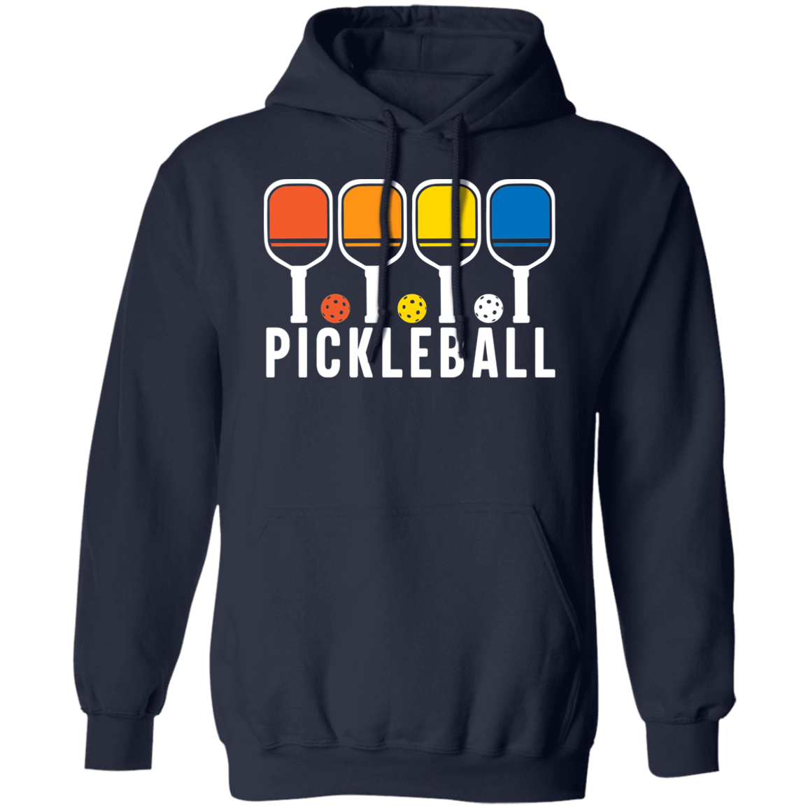 Pickleball Rainbows Pullover Hoodie