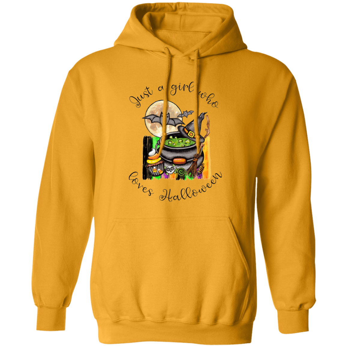 Just A Girl Who Loves Halloween Pullover Hoodie