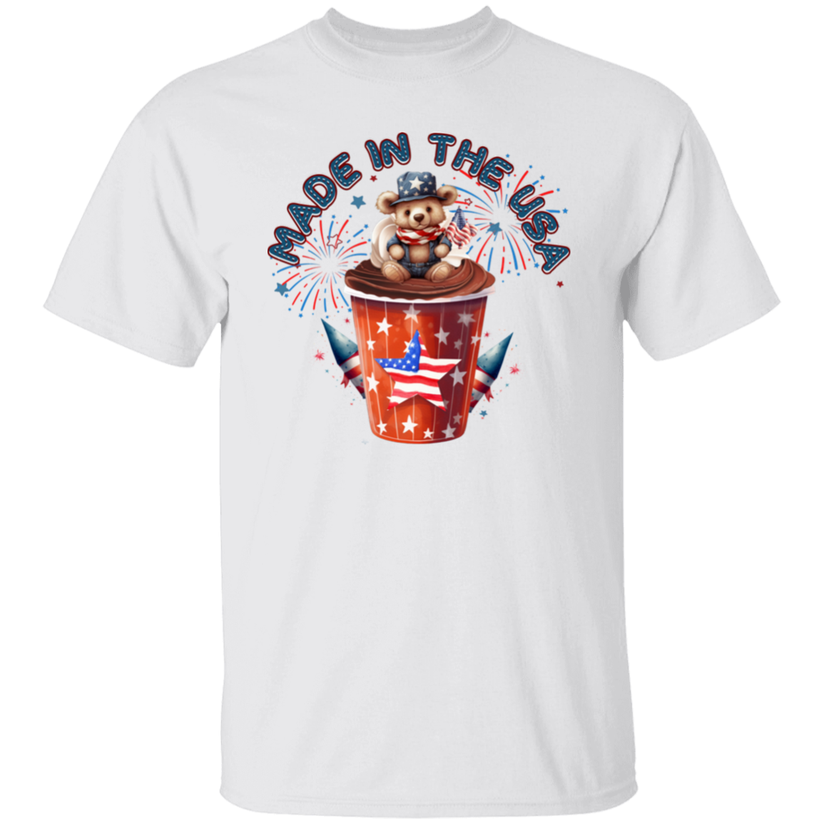 Made in the USA Teddy Bear T-Shirt