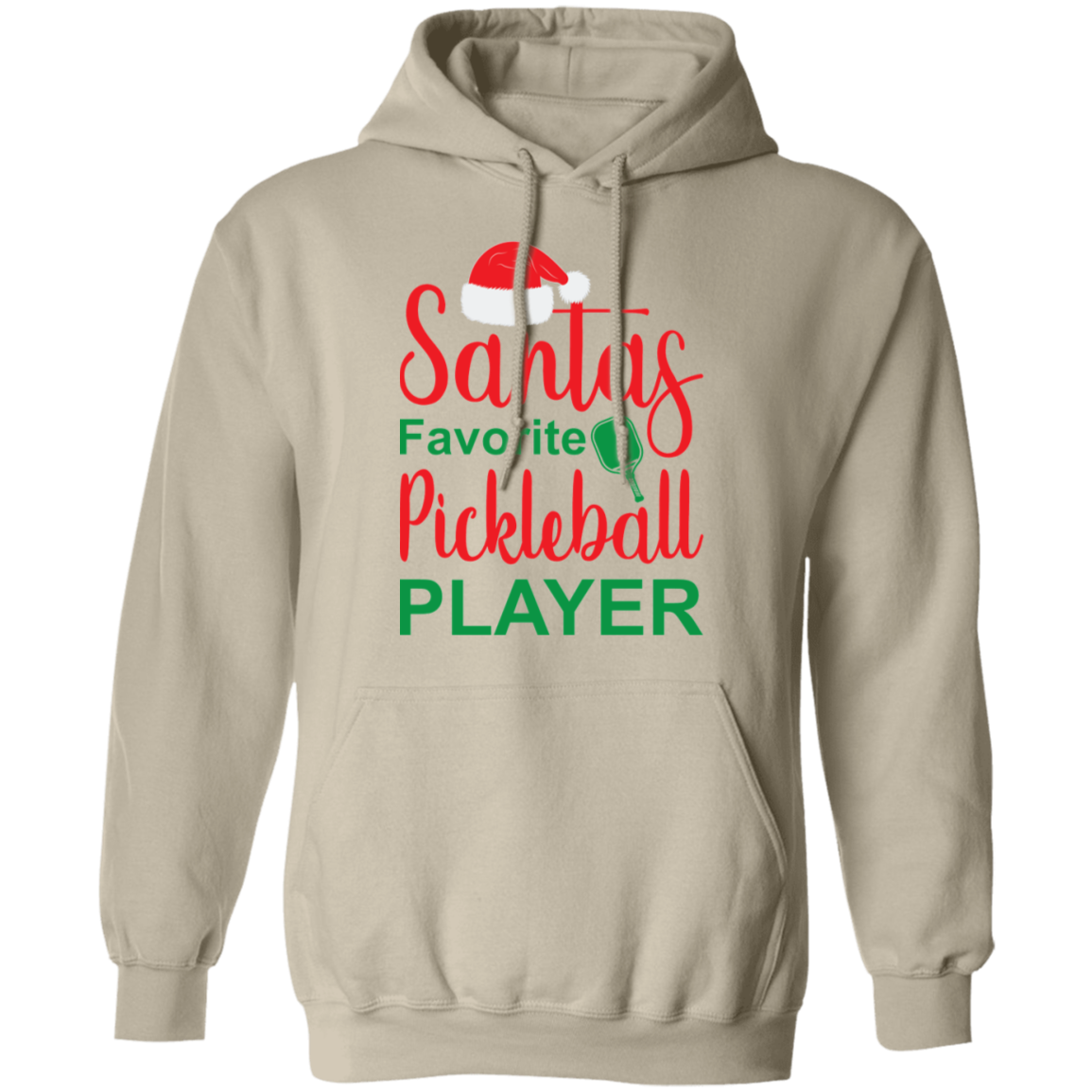 Santa's Favorite Pickleball Player Pullover Hoodie