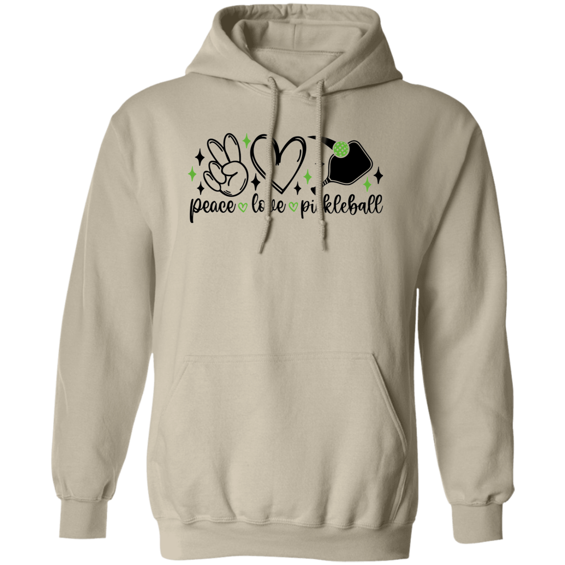 Peace Love Pickleball Pullover Hoodie