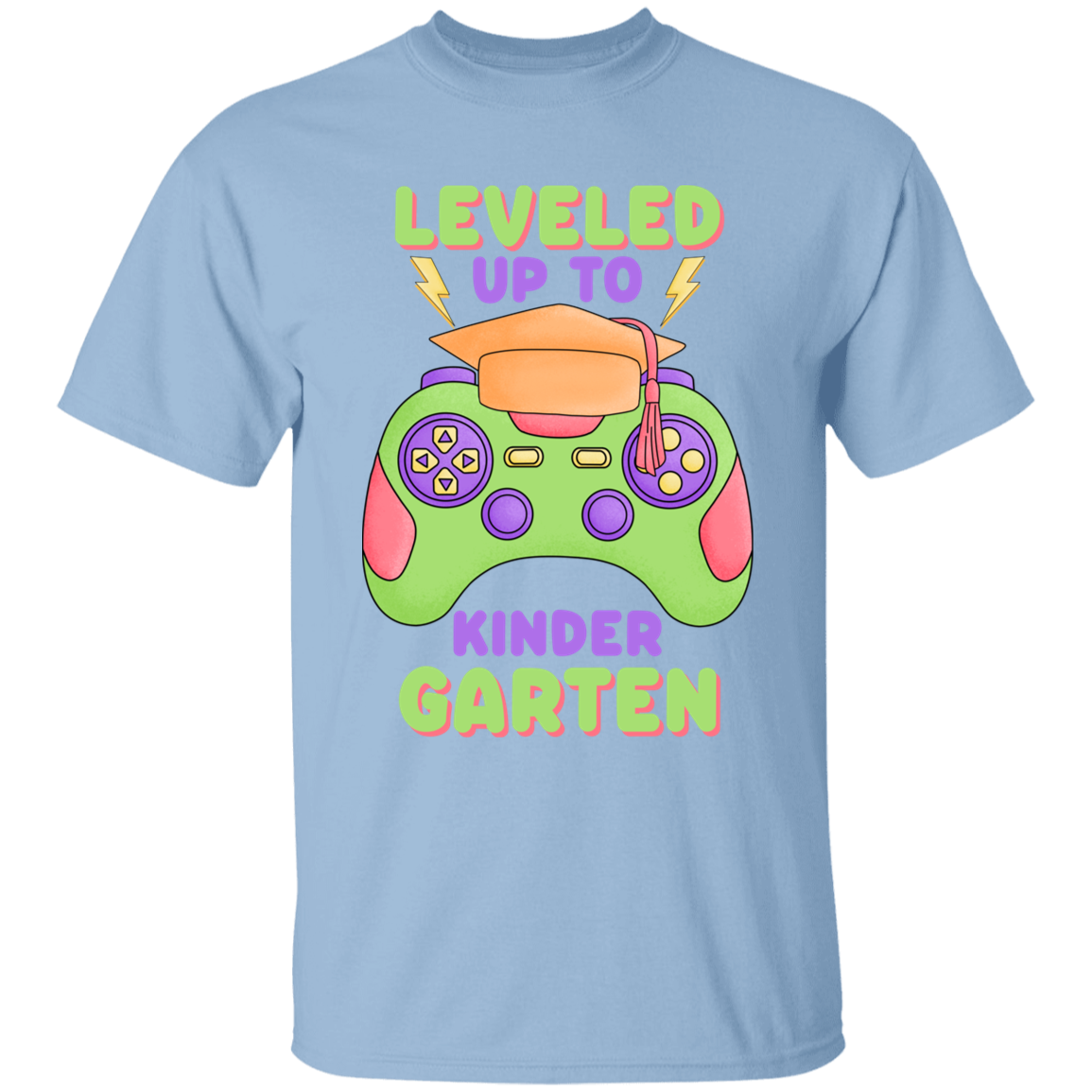 Leveled Up to Kindergarten Youth Cotton T-Shirt