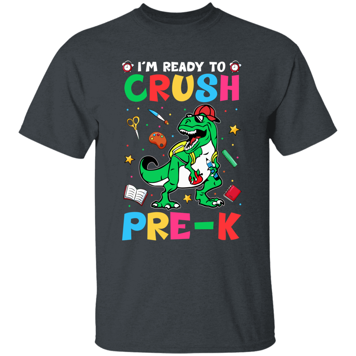 I'm Ready to Crush Pre K Dinosaur Youth Cotton T-Shirt