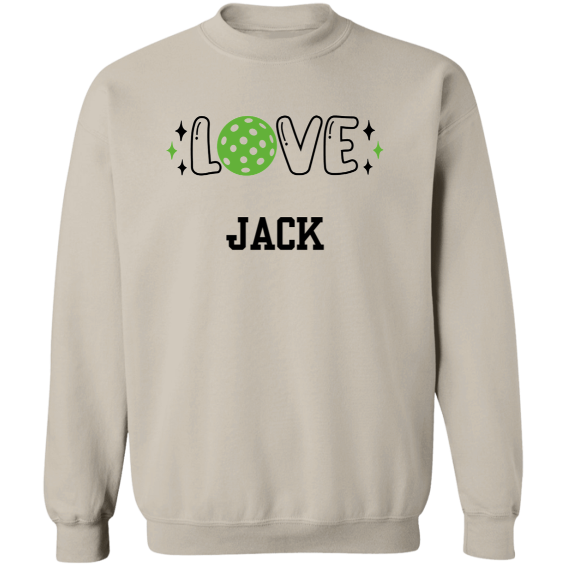 LOVE Pickleball Personalized Pullover Sweatshirt