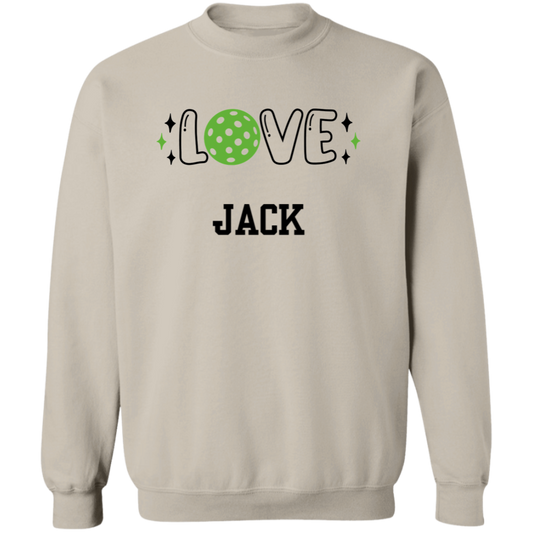 LOVE Pickleball Personalized  Pullover Sweatshirt