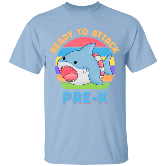 Ready to Attack PreK Shark Youth Cotton T-Shirt